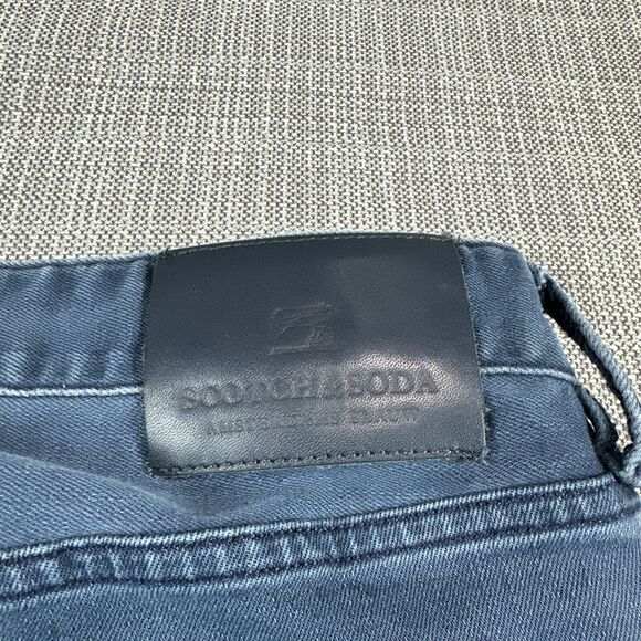 Scotch Soda Jeans Mens 30x35 Ralston Faded Distressed Button Fly Tall Slim Fit - Picture 12 of 14
